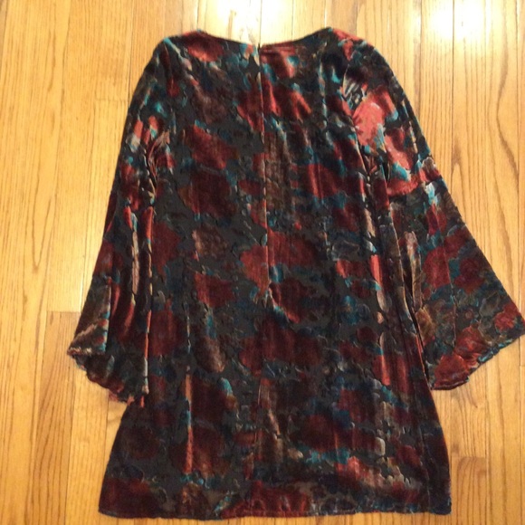 Lulu’s PPLA Elektra Velvet Floral Print Dress NWOT - Picture 12 of 12
